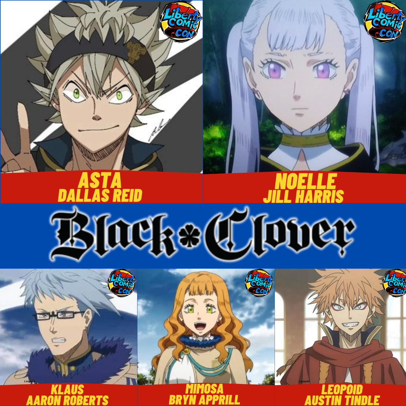 Black Clover Full Group Photo Op